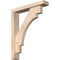 Ekena Millwork Merced Block Smooth Bracket w/ Offset Brace, Douglas Fir, 3 1/2"W x 18"D x 22"H BKT0402X18X22MRC05SDF - alternate 1